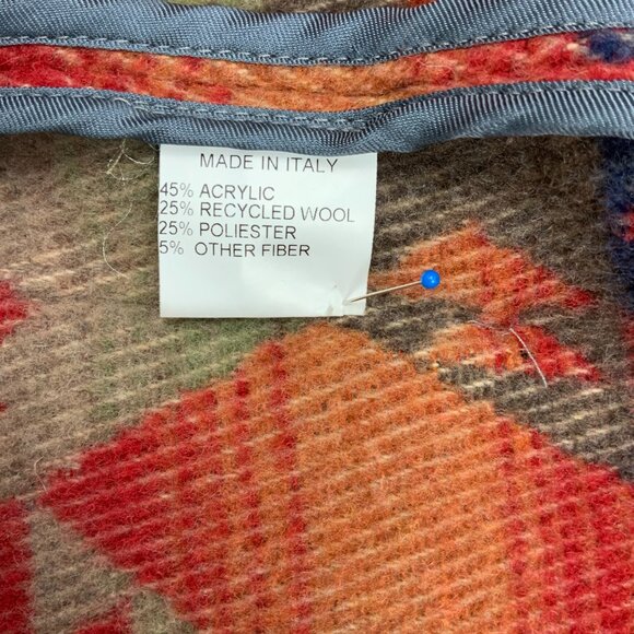 Territory Ahead Vintage Coat Multicolored Aztec Southwestern Blanket Jack Size S - Picture 14 of 16